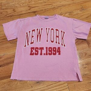 Zara Kids Pink New York Tee